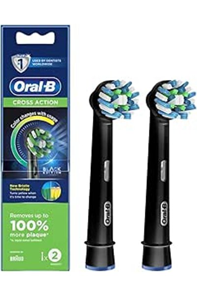 Oral-B ORAL B BRUSH HEAD BLACK CROSS ACTION EB 50-2BRB #5325