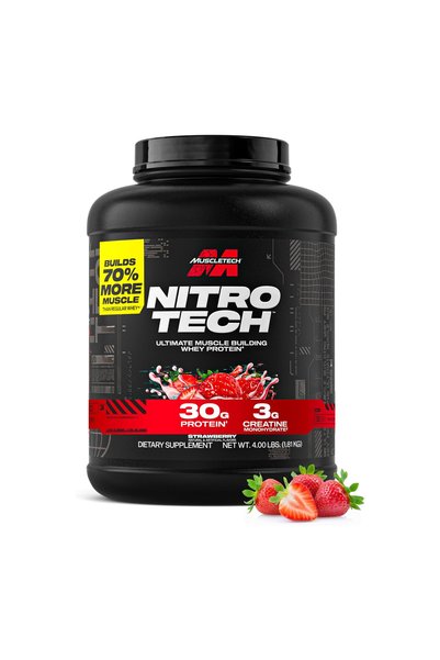 MUSCLETECH Performance Series Nitro Tech Strawberry 4lbs (1.81kg) US