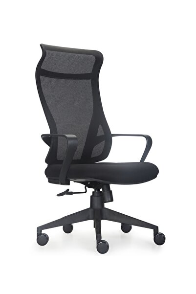REİNART VİCTOR SİYAH ERGONOMİK YÖNETİCİ OFİS KOLTUĞU - FİLELİ İTHAL ÜRÜN