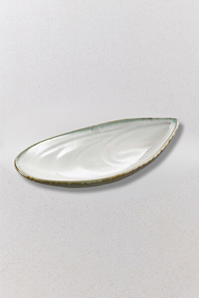 Paşabahçe Mussel Ceramic Serving Plate 19 Cm, Serving Plate, 1 Piece