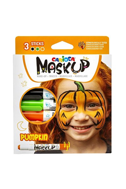 carioca Χρώματα προσώπου 3 τεμάχια Maskup (Πορτοκαλί-Πράσινο-Μαύρο) 43490