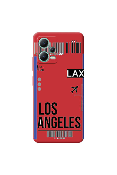 Other Xiaomi Redmi Note 12 Pro 5G Los angeles Red Colored Silicone TPU Θήκη