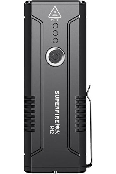 SUPERFIRE Φακός LED IP44 με Μέγιστη Φωτεινότητα 8000lm Κωδικός: M12