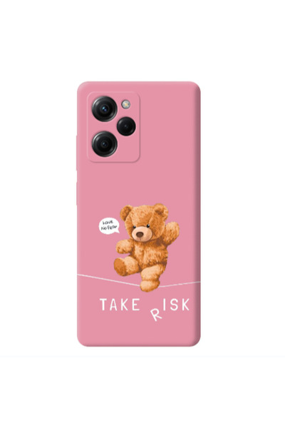 Other Xiaomi Poco X5 Pro Take risk Pink Colored Silicone TPU Θήκη