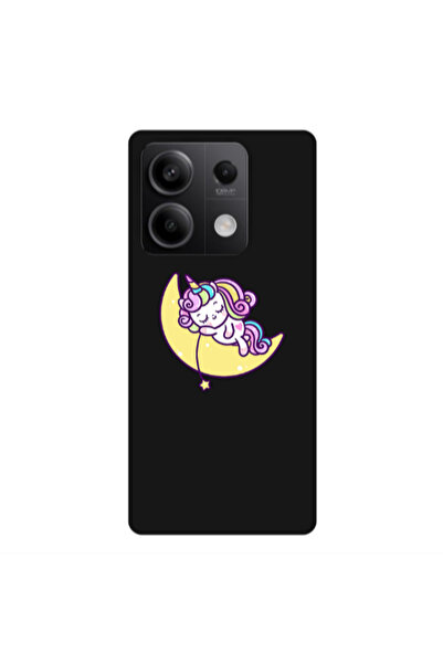 Other Xiaomi Redmi Note 13 5G Sleeping horse Black Colored Silicone TPU Θήκη