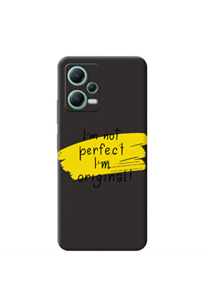 Other Xiaomi Redmi Note 12 Pro 5G I m not perfect Black Colored Silicone TPU ...