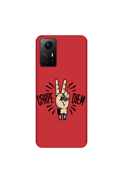 Other Xiaomi Redmi Note 12s Carpe Two Diem Red Colored Silicone TPU Θήκη