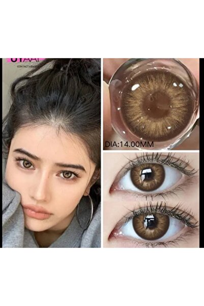 Elvoria OMG Brown açık kahve tonda göz lensi