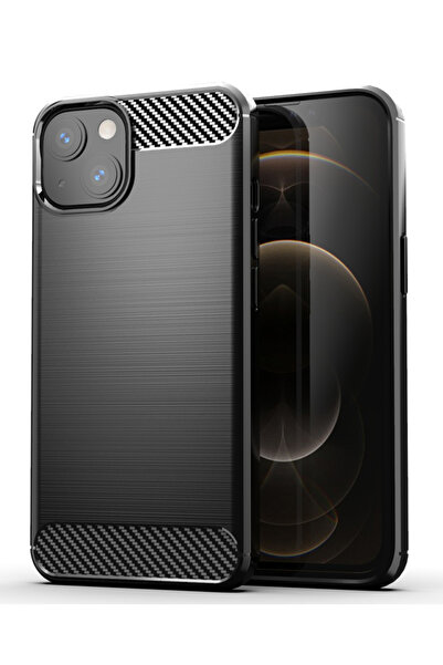 POWERTECH Θήκη Carbon MOB-1659 για iPhone 13 mini, μαύρη