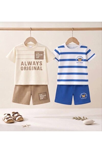 Milanlı Kids Boy's 2-Piece Cotton Summer Set