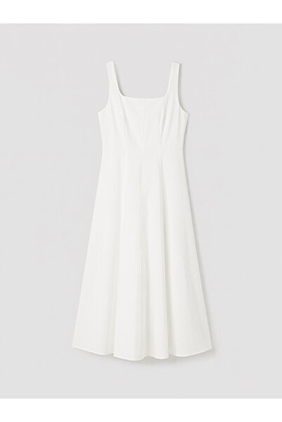 LC Waikiki Peak New Season Square Neck Flared Dress