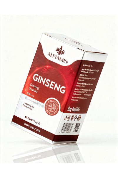 ALFTAMİN Ginseng-Containing Supplement Food 1000 Mg 60 Capsules
