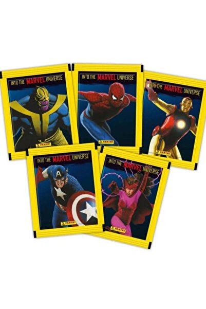 Panini Marvel Sticker - 5 Paket (25 Adet Çıkartma)
