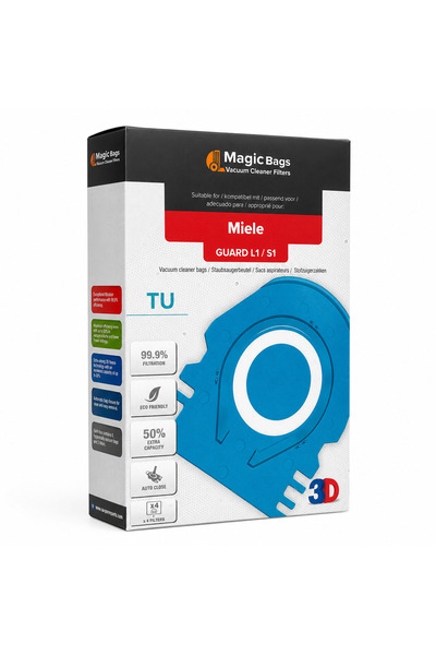famous Miele Tu Guard S1 Compatible Dust Bag 4-Pack