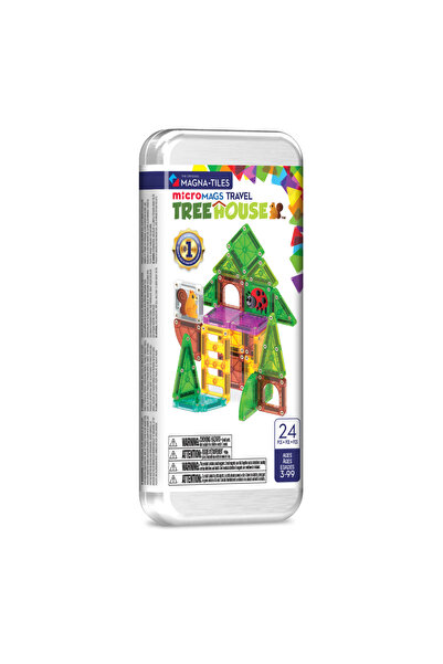 Magna Tiles ماجنا-تايلز ®   - طقم سفر - منزل الشجرة - 24 قطعة