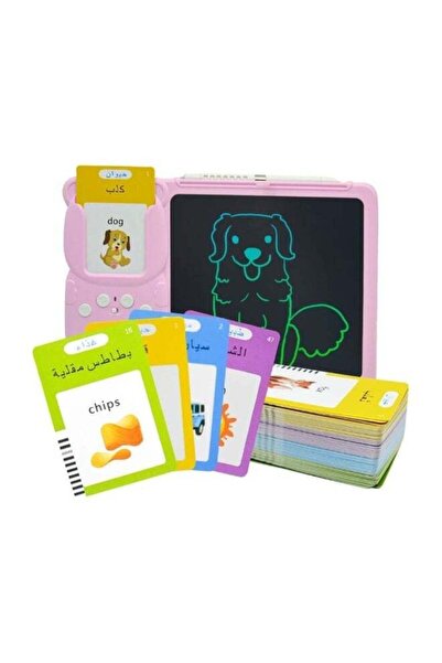 Generic 2-in-1 English & Arabic Talking Flash Cards with Drawing Tablet – Lea...