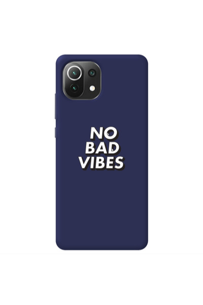 Other Xiaomi Mi 11 Lite No bad vibes Dark blue Colored Silicone TPU Θήκη