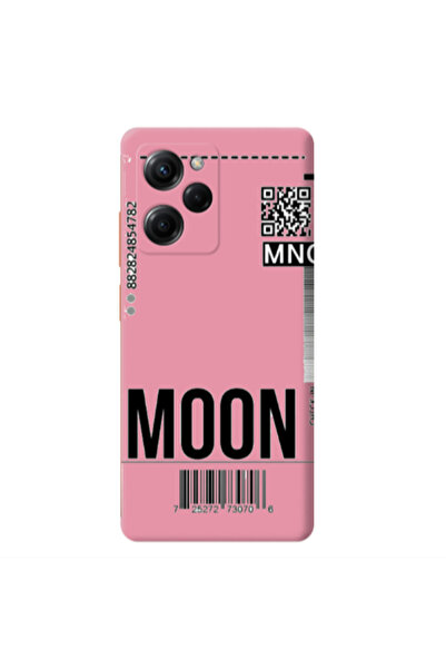Other Xiaomi Poco X5 Pro A ticket to the moon Pink Colored Silicone TPU Θήκη