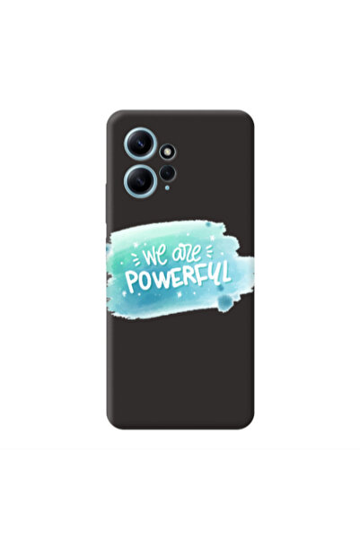 Other Xiaomi Redmi Note 12 4G We are Powerful Black Colored Silicone TPU Θήκη