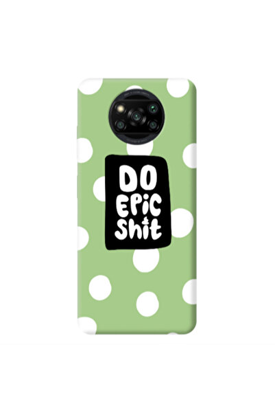 Other Xiaomi Poco X3 /X3 Pro Do Epic Shit Light Green Colored Silicone TPU Θήκη