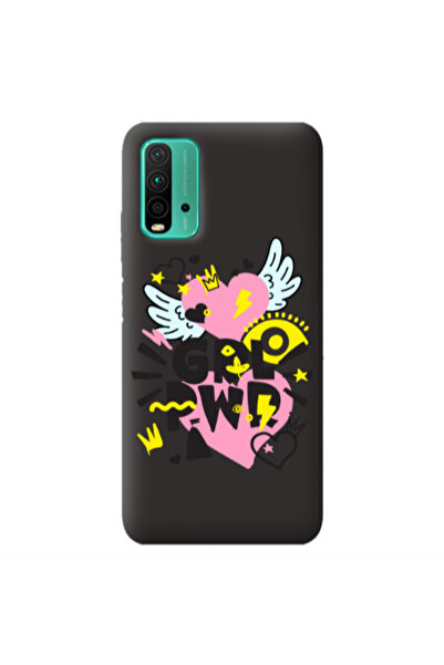 Other Xiaomi Poco M3 Grl Pwr Black Colored Silicone TPU Θήκη