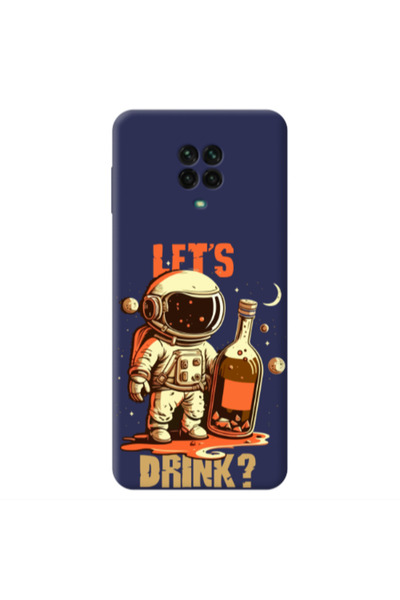 Other Xiaomi Redmi Note 9 Pro Lets drink Dark blue Colored Silicone TPU Θήκη