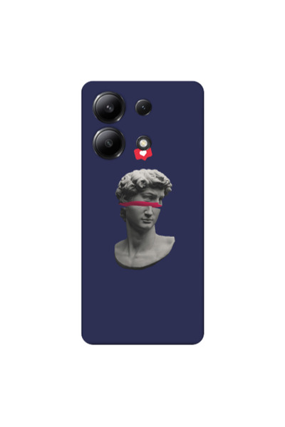 Other Xiaomi Redmi Note 13 4G Half statue Dark blue Colored Silicone TPU Θήκη
