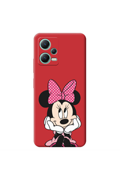 Other Xiaomi Redmi Note 12 Pro 5G Minnie 2 Red Colored Silicone TPU Θήκη