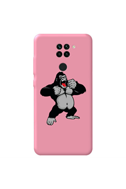 Other Xiaomi Redmi Note 9 Angry Gorilla2 Pink Colored Silicone TPU Θήκη