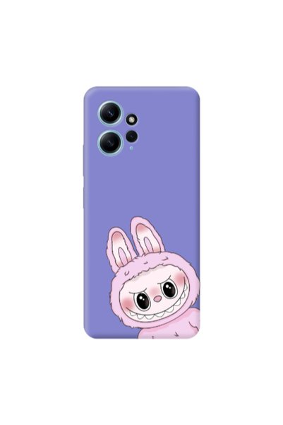 Other Xiaomi Redmi Note 12 4G Labubu 6 Purple Colored Silicone TPU Θήκη