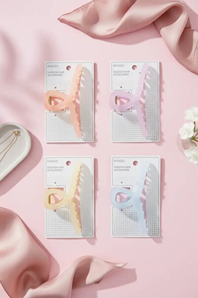 Miniso Lisanslı Basic Jöle Chevron Saç Tokası – Karışık Renk 13 Cm