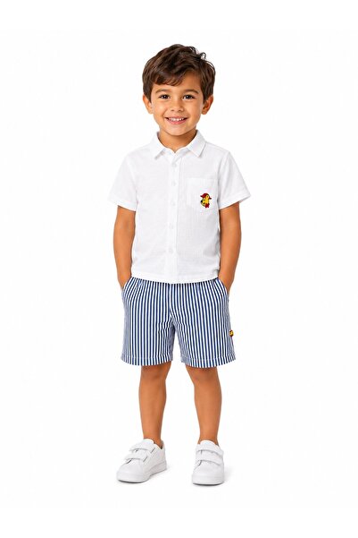 Haribo Shirt Shorts Set White / Blue Men's