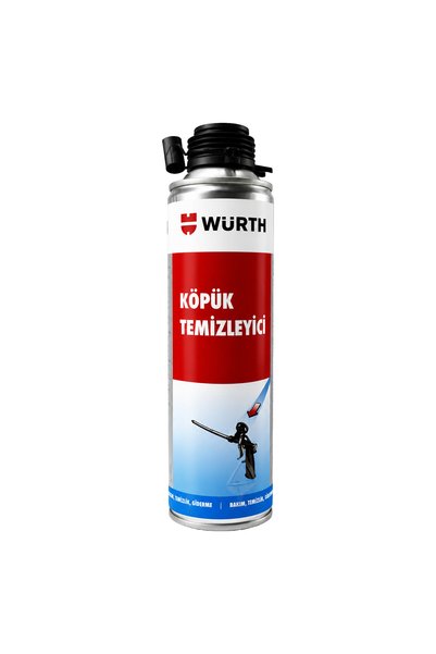 Würth PU Köpük Temizleyici Sprey 500 ml - Tabanca ve Kürleşmemiş Köpük Temizl...