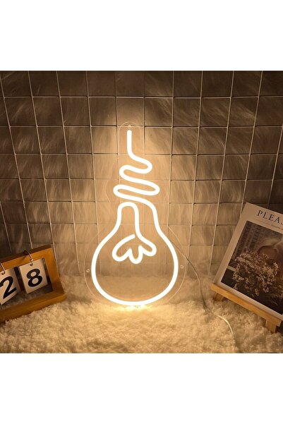 Slasa مصباح LED نيون للديكور المنزلي وغرف الأطفال مع قاعدة أكريليك 6 مم مقاس ...