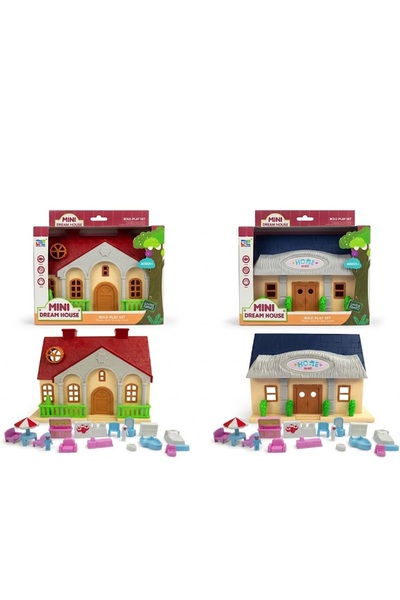 iTajir Dream House Miniature Model Toy with Furniture and Figures for Childre...