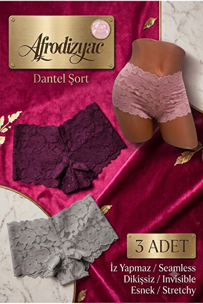Afrodizyac 3-Pack Şakira Lace Shorts