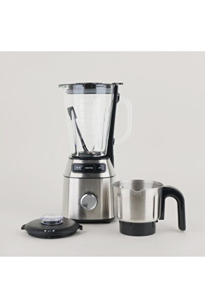 Alberto 2 in 1 blender with grinder 1.5L, 600W, silver