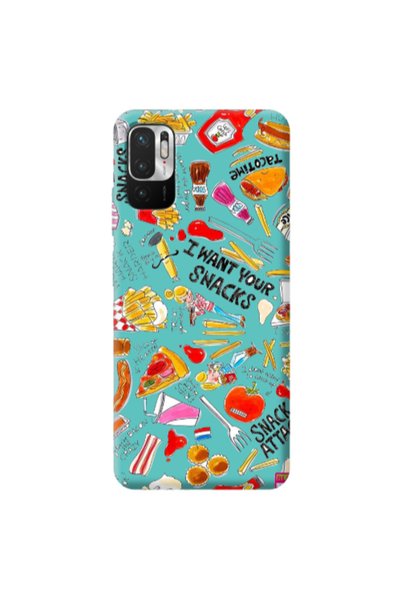 Other Xiaomi Redmi Note 10 Pro 5G Snack attack Turquoise Colored Silicone TPU...