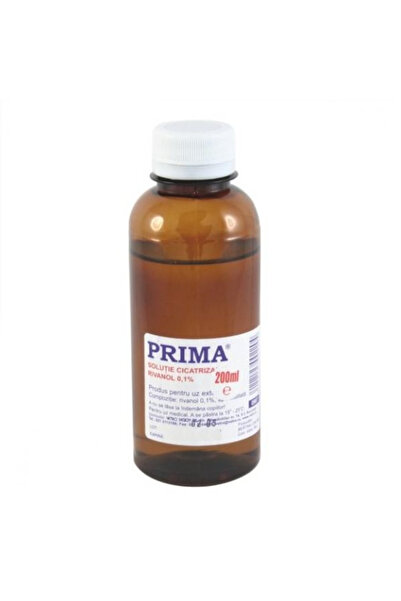 Prima Solutie Rivanol 0.1% (lactat de 2 etoxi - 6.9 diaminoacridina) Prima, 2...