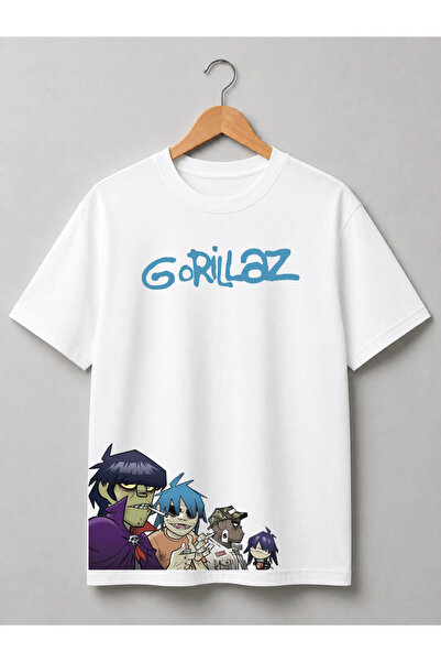 Grafftee Clothing Μπλουζάκι Gorillaz με ιδιαίτερο σχέδιο, Unisex, από βαμβάκι...