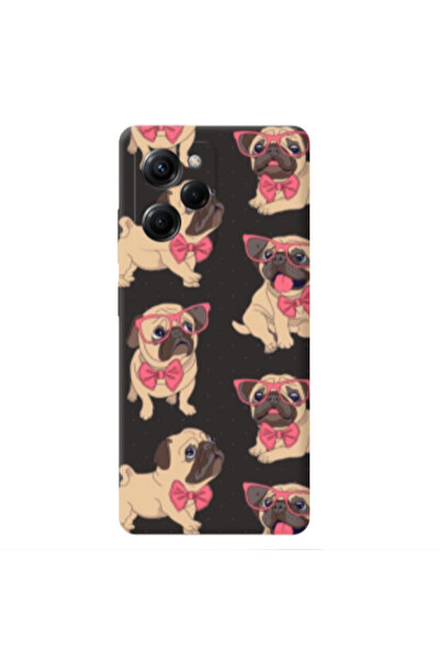 Other Xiaomi Poco X5 Pro Dog Spectacled Black Colored Silicone TPU Θήκη