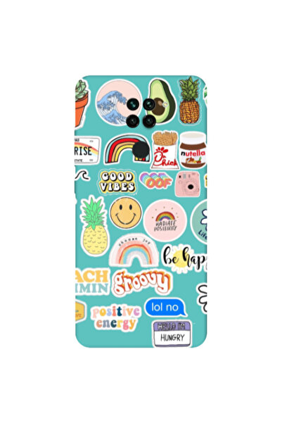 Other Xiaomi Redmi Note 9 Good vibes Turquoise Colored Silicone TPU Θήκη