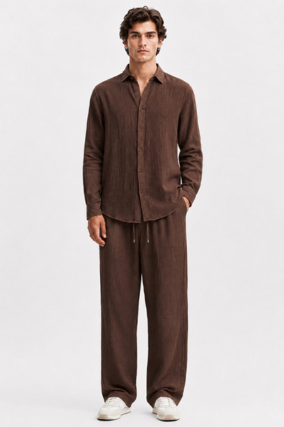 Etikmen Acı Kahve Regular Fit Muslin Set