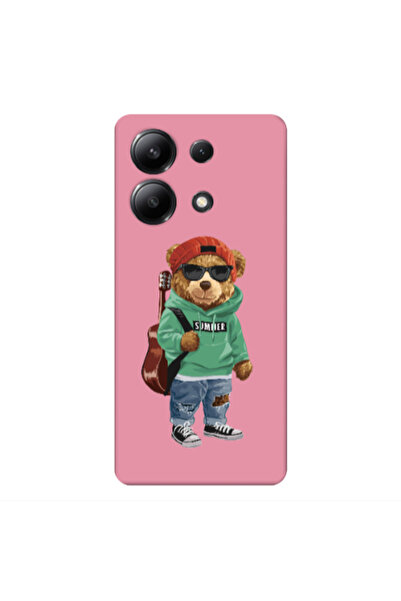 Other Xiaomi Redmi Note 13 4G Summer Tedy Pink Colored Silicone TPU Θήκη
