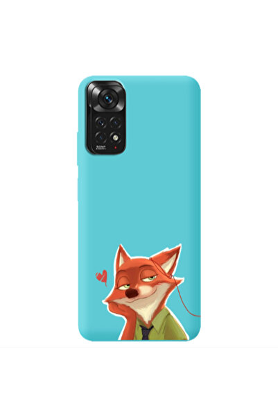 Other Xiaomi Redmi Note 11 4G Valentines 15 Turquoise Colored Silicone TPU Θήκη