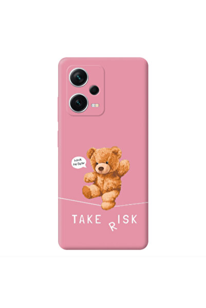 Other Xiaomi Poco X5 Take risk Pink Colored Silicone TPU Θήκη