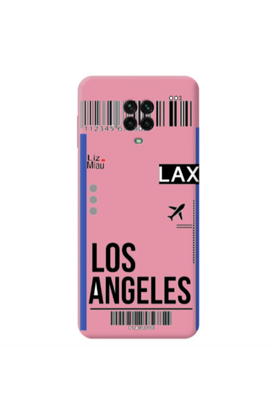 Other Xiaomi Redmi Note 9 Pro Los angeles Pink Colored Silicone TPU Θήκη
