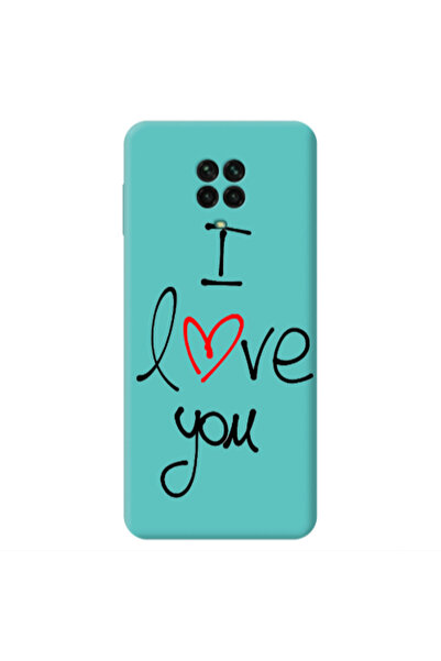 Other Xiaomi Redmi Note 9 Pro i love you Turquoise Colored Silicone TPU Θήκη