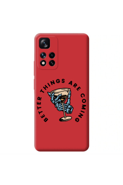 Other Xiaomi Redmi Note 11 Pro 5G Better Things Are Coming Red Colored Silico...