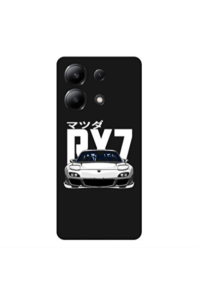 Other Xiaomi Redmi Note 13 4G Car Rx7 Black Colored Silicone TPU Θήκη